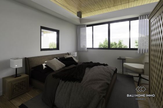 Image 6 from Villa minimaliste de 3 chambres avec vue sur l'océan, sur plan, à vendre à Pandawa