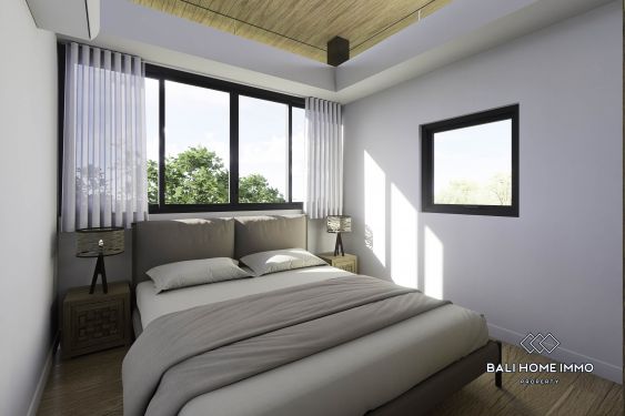 Image 7 from Villa minimaliste de 3 chambres avec vue sur l'océan, sur plan, à vendre à Pandawa