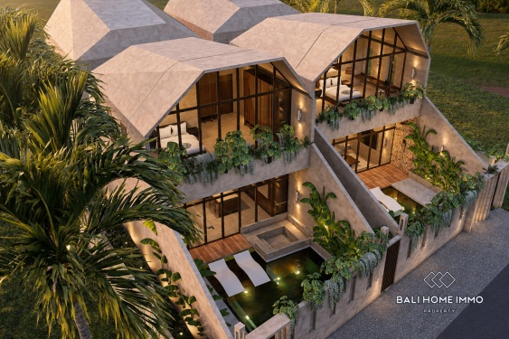 Villas de charme modernes 1 chambre à coucher, sur plan, à vendre en bail emphytéotique à Balangan