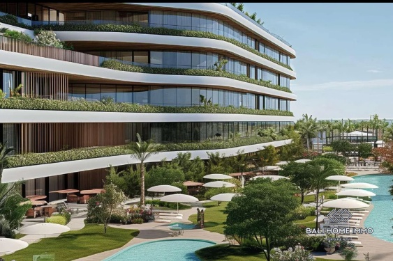 Off Plan Modern 1 Bedroom Ocean View Apartment for Sale Near Pandawa Beach