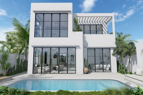 Image 1 from Vila Modern 3 Kamar Off-plan Dijual Hak Sewa di Bali Umalas