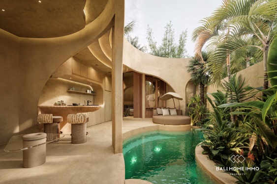 Image 3 from Villa moderne minimaliste de 1 chambre à vendre sur plan à Umalas, Bali