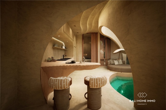 Image 4 from Villa moderne minimaliste de 1 chambre à vendre sur plan à Umalas, Bali