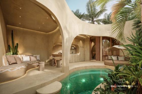 Image 2 from Villa moderne minimaliste de 1 chambre à vendre sur plan à Umalas, Bali