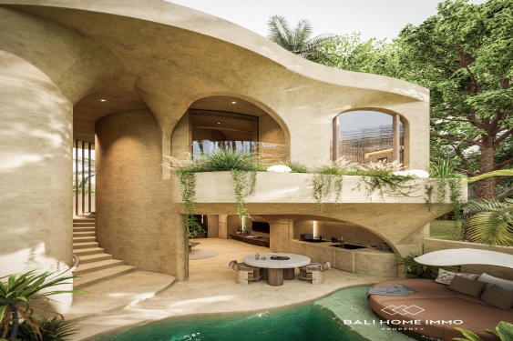 Image 9 from Villa moderne minimaliste de 1 chambre à vendre sur plan à Umalas, Bali