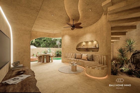 Image 3 from Villa moderne minimaliste de 1 chambre à vendre sur plan à Umalas, Bali