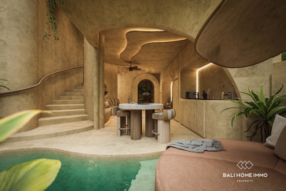 Image 2 from Villa moderne minimaliste de 1 chambre à vendre sur plan à Umalas, Bali