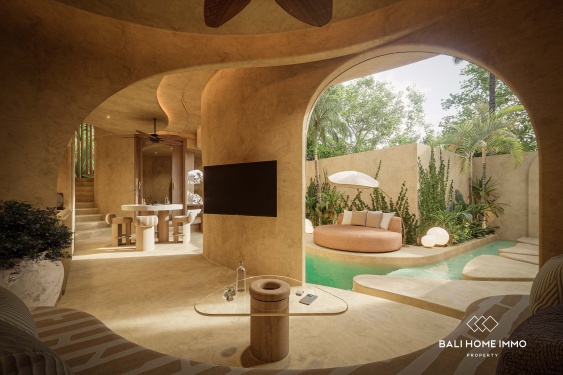 Image 4 from Villa moderne minimaliste de 2 chambres à vendre sur plan à Umalas, Bali