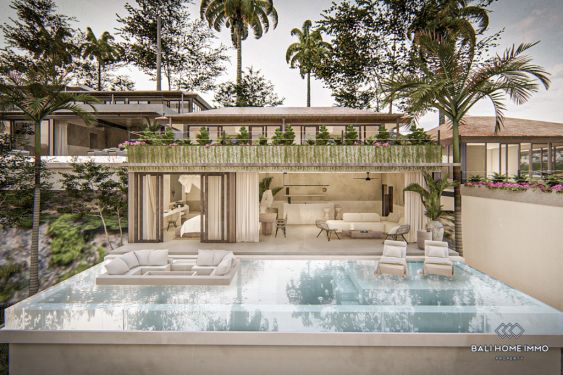 Image 3 from Villa sur plan de 3 chambres avec vue sur l'océan à vendre en bail à Bali Nusa Penida