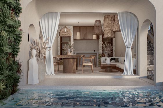 Image 4 from Villa sur plan de 3 chambres avec vue sur l'océan à vendre en bail à Bali Nusa Penida