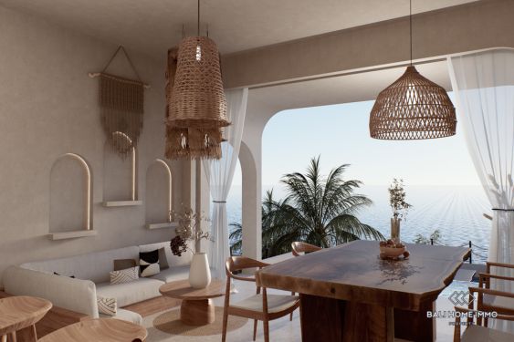 Image 5 from Villa sur plan de 3 chambres avec vue sur l'océan à vendre en bail à Bali Nusa Penida