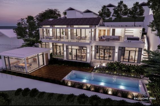Image 1 from villa de 5 chambres avec vue sur l'océan, sur plan, à vendre en leasehold à Bali Uluwatu