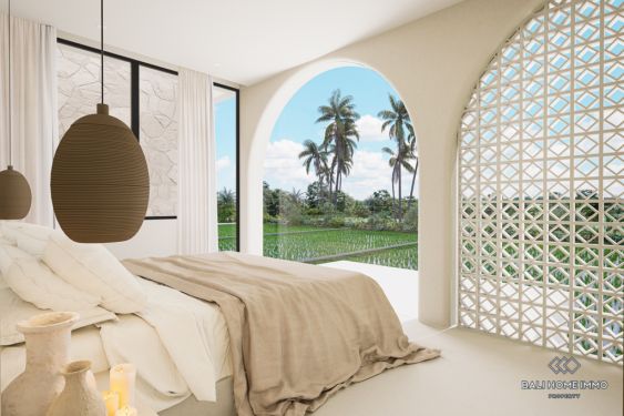 Image 7 from Villa 2 Kamar Modern Berpemandangan Sawah Off Plan Dijual di Tanah Lot Bali