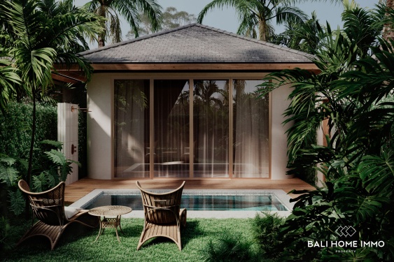 Villa de 1 chambres avec vue sur jardin, sur plan, à vendre à Nusa Dua