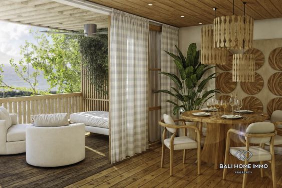 Image 6 from Luxueuse maison en bois d'une chambre avec vue panoramique sur l'océan à vendre à Uluwatu