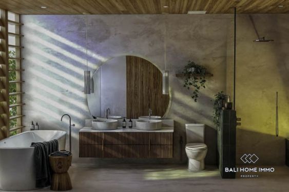 Image 13 from Maison en bois luxueuse de 2 chambres sur plan avec vue panoramique sur l'océan à vendre à Uluwatu