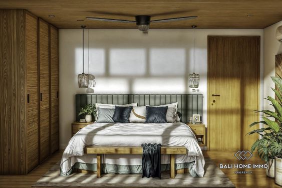 Image 11 from Maison en bois luxueuse de 2 chambres sur plan avec vue panoramique sur l'océan à vendre à Uluwatu