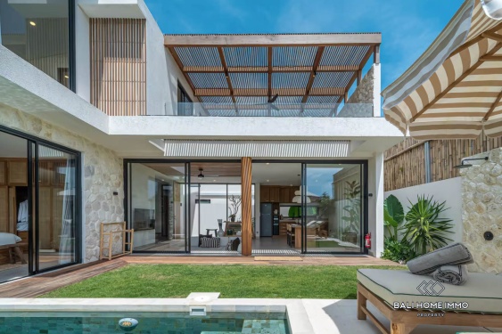 Villa tropicale de 2 chambres sur plan à vendre à Bingin