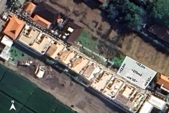 Image 1 from Prime 270 sqm Land for sale in Cemagi