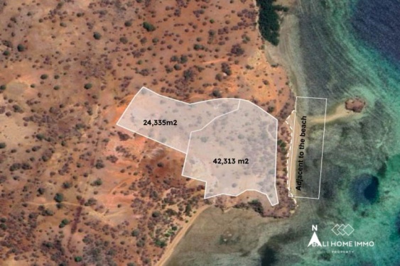 Prime 6,6 Hectare Beachfront for sale Land in Sumbawa