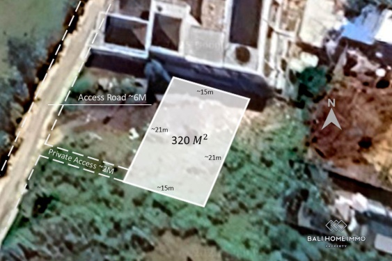 Image 1 from Rare Small Plot Touristic Zoning Land for Sale Freehold and Leasehold in Bingin