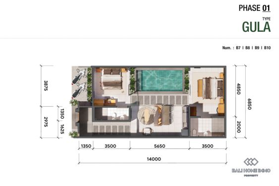 Image 19 from Off-Plan Residential 2 Bedroom Villa for Sale Leasehold in Bali Kerobokan