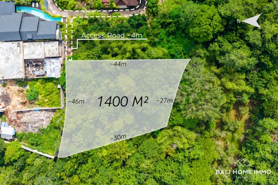 Image 1 from Terrain résidentiel en pleine propriété à vendre avec vue sur la jungle à Ungasan