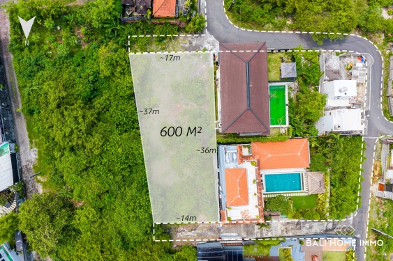 Image 1 from Tanah Perumahan Dijual dengan Hak Milik dan Pemandangan Laut di Kutuh