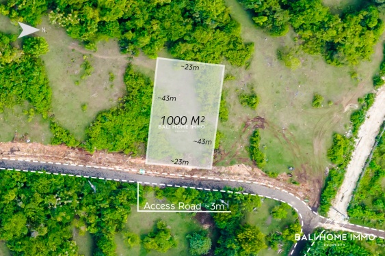 Image 1 from Terrain résidentiel à vendre en pleine propriété avec vue sur l'océan à Ungasan