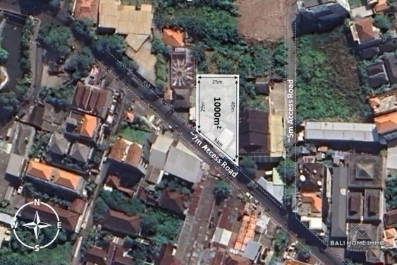 Image 1 from 10 Are Streetfront Land for Sale Leasehold in Bali Kuta Legian