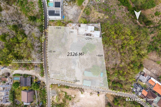 Residential Land for Sale Leasehold with Panoramic Ocean View in Pecatu Uluwatu