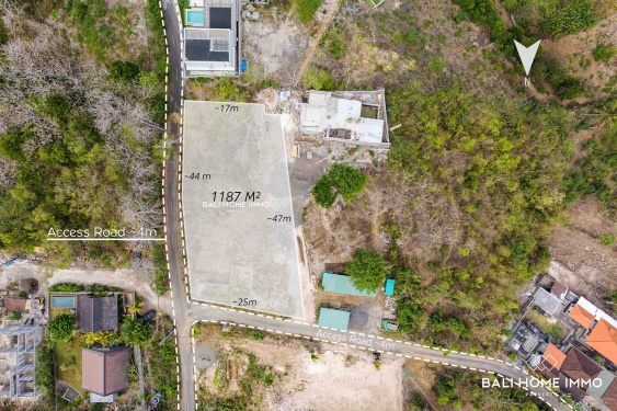 Residential Land for Sale Leasehold with Panoramic Ocean View in Pecatu Uluwatu