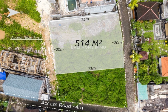 Residential Land for Sale with Ocean View in Ungasan