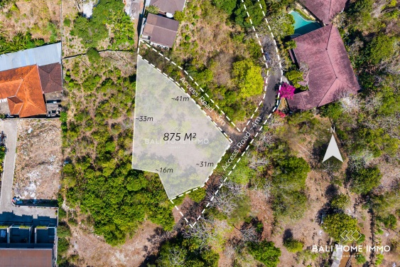 Residential Zoning Land for Sale Freehold with Ocean View in Pecatu
