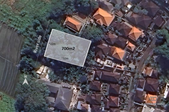 Image 1 from Riverside land for sale leasehold in Bali Canggu - Batu Bolong