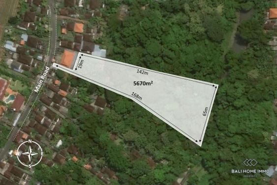 Image 1 from Dijual SHM Tanah Dengan Pemandangan Sungai di Kaba-Kaba, Tanah Lot Area