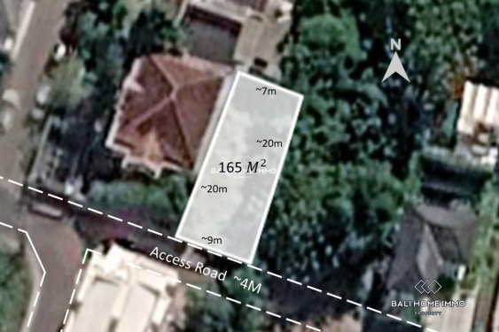 Small Plot Residential Land for Sale Freehold in Jimbaran