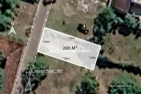 Small Plot Residential Land for Sale Leasehold in Jimbaran