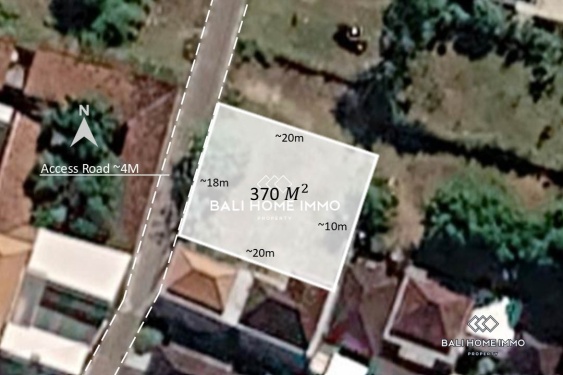 Small Plot Residential Land for Sale Leasehold in Jimbaran
