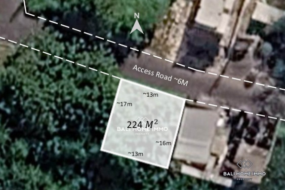 Small Plot Residential Zoning Land for Sale Leasehold in Jimbaran