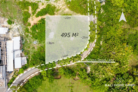 Image 1 from Tanah Kecil Pinggir Jalan Dijual dengan Hak Milik di Bingin