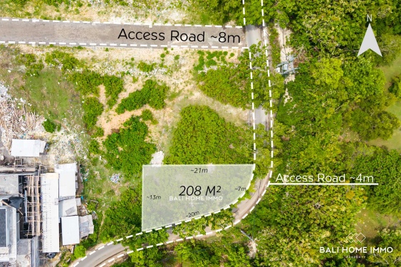 Small Plot Street-Front Land for Sale Freehold in Bingin