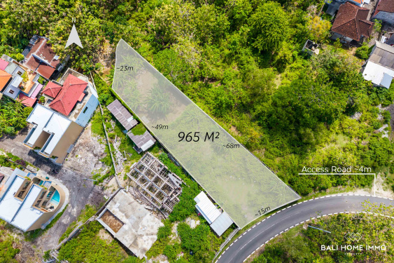 Image 1 from Streetfront Land for Sale Freehold in Bali Uluwatu near Melasti Beach