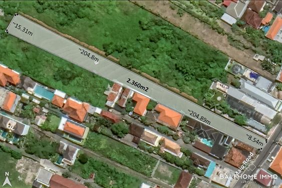 Image 1 from Streetfront Land for Sale Leasehold in Bali Canggu Batu Bolong