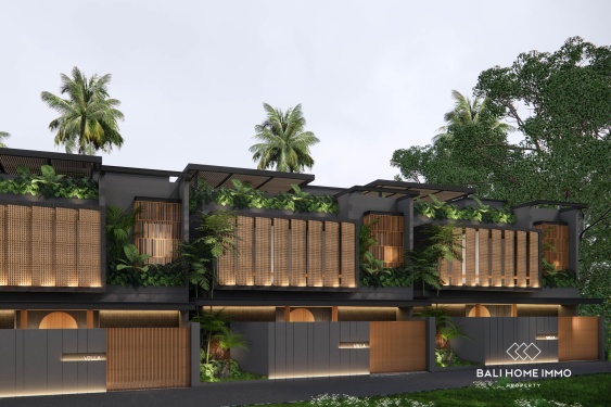 Vila Bergaya 4 Kamar off-plan dengan Oase Atap dijual di Munggu