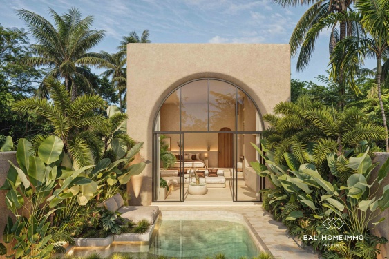 Villa 1 Kamar Tidur Bergaya Modern Dijual Hanya 5 Menit dari Pantai Nunggalan