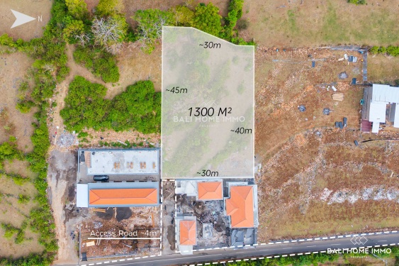 Touristic Land for Sale Leasehold with Ocean View in Melasti