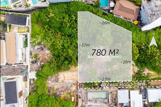 Image 1 from Tanah dengan Zona Pariwisata Dijual dengan Hak Milik di Bingin