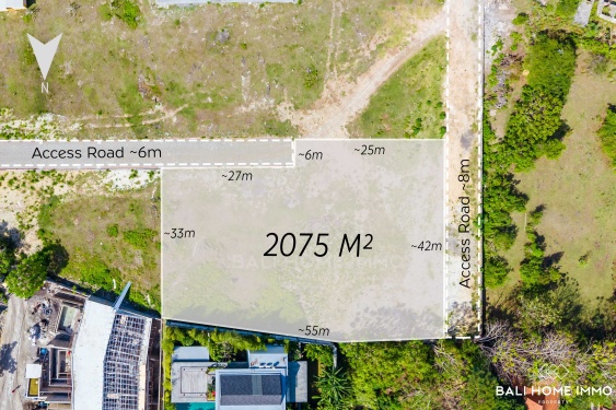 Image 1 from Touristic Zoning Land for Sale Freehold & Leasehold with Ocean View in Bingin