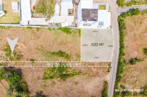 Image 1 from Touristic Zoning Land for Sale Freehold with Ocean View in Melasti